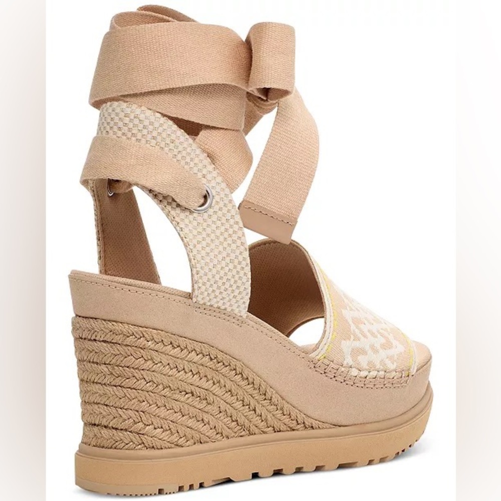 UGG®
Women's Abbot Ankle-Tie Espadrille Platform Wedge Sandals - Picture 3 of 5